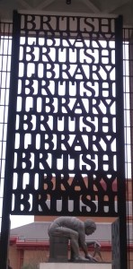 The British Library portico
